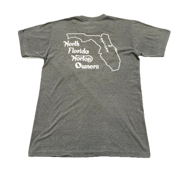 Norton Motorcycle 1987 Vintage Daytona Single Stitch USA Made T Shirt S/M - Picture 4 of 12